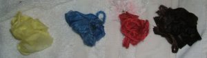 Dyed samples