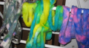 dyed roving