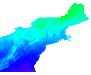 temperature map