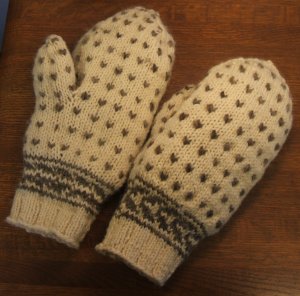 Thrummed mittens