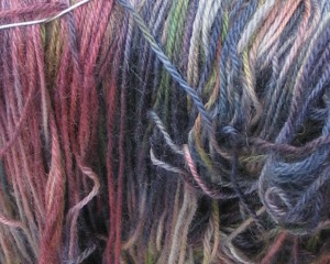 dyed sock yarn