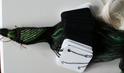 Tablet-woven wool