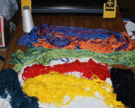dyed silk