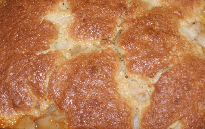Asian pear cobbler