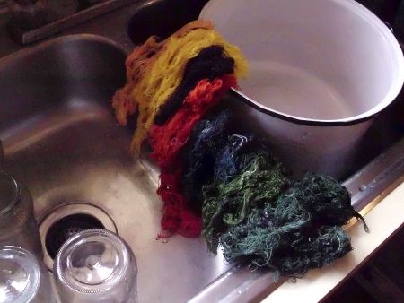dyed silk